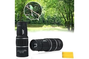 Monocular Telescope, XPhonew Waterproof HD Telescope Portable, 16x52 (66m/ 8000m) Dual Focus Scope with 10 Magnification for Bird Watching Wildlife Hunting Camping Surveillance Sport Events Traveling