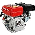 EBERTH Motore a Scoppio 6,5 CV, Motore a Benzina 4 Tempi con Albero Conico Ø 19,00 mm, Motore per Kart con Fusibile Livello d