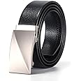N/A Belt Men,JY-Shop Ratchet Belt Dress,Wedding Belt Jeans Belt with Easier Slide Buckle, Adjustable Trim to Fit,Can Pruning Belt Enclosed in an Elegant Gift Box