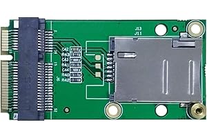EXVIST 4G LTE Mini PCIe a Mini PCIe Adaptador con Ranura para Tarjeta SIM (Push-Push) para LTE 3G / 4G Módulo EC25 Adecuado para Raspberry Pi Industrial Router Videovigilancia