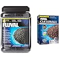 Fluval Carbon 800g complete with net bags & Clear Max Phosphate Remover 300g - 3 x 100g - treats 3 x 100L