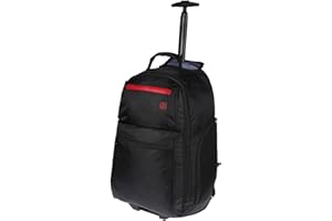 Christian Wippermann Business Trolley - Mochila grande de viaje con ruedas, bolsa para ordenador portátil de 17 pulgadas, maletín ideal para negocios