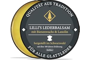 LILLI'S NATURALS Lillis, balsamo per la cura della pelle, incolore, per scarpe, giacche, mobili in pelle, sella con cera d'api e lanolina (grasso di lana), 200 ml