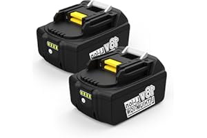 Energup 2 sztuki 18 V 5,0 Ah akumulator zamienny do akumulatorów Makita 18 V BL1860B BL1850B BL1850 BL1840 BL1830 LXT-400 akumulatory narzędziowe z wyświetlaczem LED