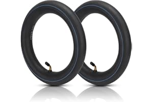 DAWRIS 2 Stück 12 Zoll Kinderwagen Schlauch Fahrradschlauch Schlauch 12 Zoll mit Winkelventil 45° Inkl 12 X 2 1/8 Verdickter Kompatibel für Kinderwagen Dreirad Laufrad Fahrrad Kinderrad