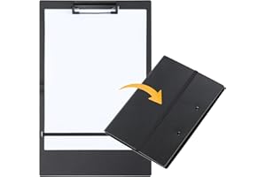 FRETONBA Cartellina Portadocumenti A4 Compatto e Pieghevole, Portablocco a4 con Pinza Materiale Stabile, Cartellina Rigida Carattere Liscio, Porta Fogli Buona Visualizzazione, Faldoni Portadocumenti