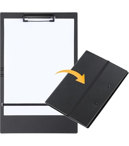 SAX Portablocco Pieghevole A4/A5 | Con Elastico E Passapenna | Impermeabile - Foto 3