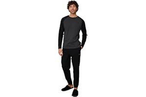 Threadbare Men Lounge Wear Sleep PJ Pyjama Sets Long or Short Sleeve T-Shirts Crew Neck or Grandad Collar