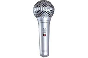 Amakando Micrófono Hinchable de Goma PVC para Karaoke, decoración para Fiestas