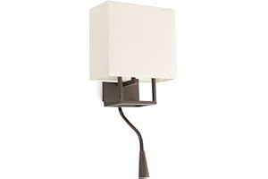 Faro Barcelona 29983 - Vesper Lampe Applique Brun et Beige avec Lecteur LED