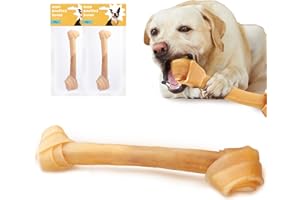Nobleza - Hueso para Perros, Delicioso Snack para Perro, Hueso Masticable para Perros, 100% Natural Piel de Vaca Snacks Naturales para Perros de Todas Las Razas 2 Piezas 30 cm /360g