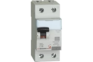 BTicino GC8813AC10 BTDIN Interruttore Magnetotermico Differenziale 1P+N, 4.5 kA, Idn = 0.03 A, In = 10 A