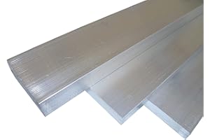 B&T Metall Aluminium plat anodisable, soudable, brut, non traité, dimensions : 20 x 3 mm, longueur : environ 1,5 m