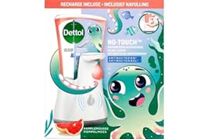 Dettol No Touch Kit Classic Distributeur Automatique de Savon, Pamplemousse, 250ml