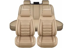 SePkus Funda Asientos Coche para Audi A4 (B6/B7) Avant Cubierta de Asiento,Juego Completo de Protectores de Asiento de Coche de Cuero,Fundas para Asientos Delanteros y Traseros de Coche