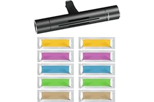 Joynine Ambientadores Coche,Ambientador Olor Coche Nuevo,10 Sticks de Aromaterapia Natural,Purificador de Aire y Ambientador para Coche,Mejor Ambientador Coche,Múltiples Aromas