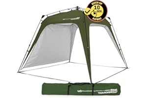 ‎LUMALAND Lumaland Where Tomorrow Pop Up Gazebo, Garden Tent, Camping Party Tent, Robust, Waterproof, Dark Green