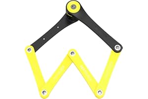 SEATYLOCK FoldyLock Compact Folding Bike Lock - Award Winning Patented High Security Cut Proof Bicycle Lock - Heavy Duty Anti Theft Smart Secure Guard with Key and Case for Bikes or Scooters - 85 cm