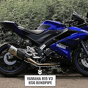 Jb Racing BS6 Exhaust Bend Pipe for Yamaha R15 V3 and Yamaha mt15 (stainles Steel)