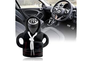 SXCCNW Auto Schaltknauf Abdeckung, Schaltknauf Abdeckung, Schaltknauf überzug Schaltknauf Hoodie Abdeckung Car Shifter Hoodie für Auto Schalthebel Dekoration Zubehör Schwarz 15 x 13 cm
