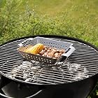 Bruzzzler Grill-Korb aus Edelstahl, für Grill und Backofen, bräunt Fleisch, Fisch und Gemüse gleichmäßig – Bild 3