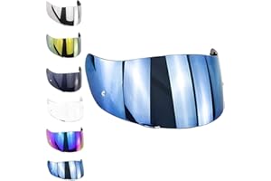 CASCO ACCESSORI Global Trade Visera Casco Compatible Agv K1 K3-Sv S4-Sv K5 K5s Numo Stealth Skyline Strada Horizon Compact - Pasadores acoplamiento Pinlock (Azul)