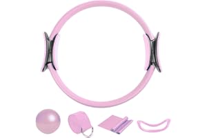 Pilates Kit for Home -träning, Pilates Ring Set Yoga Ball Ring Resistance | 5x Stretching Belt Yoga Bands, Home Gym -tillbehör för kvinnors träningsutrustning