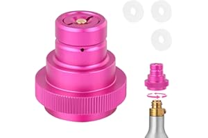Adattatore Rapido CO2 Aggiornato per Bolle di Soda, Euakee Adattatore Rapido CO2 Split, Cilindro CO2 Universale con Filettatura Maschio TR21-4 (Rosetta)