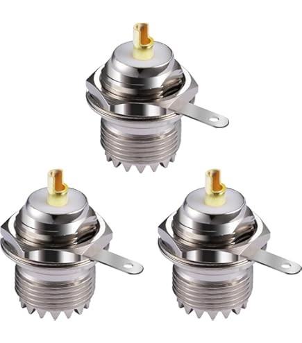 CONNETTORI - - CONNETTORE ADATTATORE DA PANNELLO DOPPIO So239 Con Fermo Dadi P 99 - Foto 10