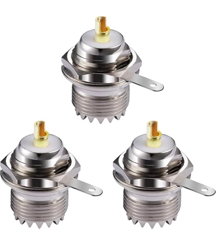 2 Adattatori RF Oiyagai SMA Maschio A SO239 Femmina (UHF) – Connettori Placcati Oro Per Antenna