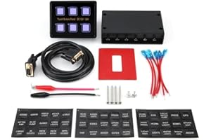 KIMISS 12 V / 24 V 6 Gang Écran Tactile Panneau de Commande Panneau Commutateur LED Panneau pour Voiture Bateau Universel