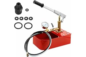 Dyna-Living Abdrückpumpe Prüfpumpe Befüllpumpe 5L Füllpumpe Heizung Druckprüfpumpe 7 MPa/0-70 bar Ganzkupfer-Pumpenkörper Heizleckdruckprüfpumpe für Wasserleitungssystem