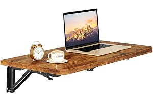 IBUYKE Väggbord, väggbord, litet, platsbesparande och mångsidigt hopfällbart bord som matbord, skrivbord, köksbord eller arbetsplats, TVT005H