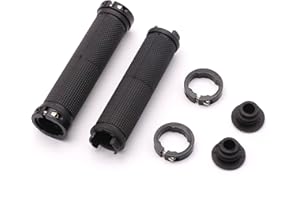 WINWEY Bike Handlebar Grips 22mm 7/8'', 1 Pair Universal Double Lock Bicycle Handle Bar End Grips, Non-Slip Adjustable For Cycling Mountain BMX MTB Floding Bike UK Stock