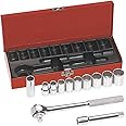 Klein Tools 65510 1/2" Drive Socket Wrench Set, 12Piece