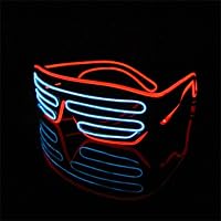 12 Lunettes De Fête Néon - Obturateur - 6 Couleurs - Pour Soirée, Déguisement, Photo
