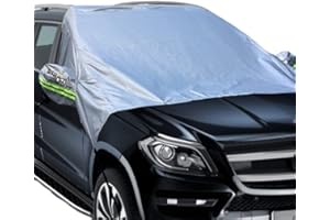 Big Ant Couverture Pare-Brise Voiture, Bache Pare Brise Protection Magnétique Couverture Repliable, Antigivre Parebrise, Universelle pour Voiture Anti Givre, Neige, Glace, Pluie & Soleil, 254 x 149 cm