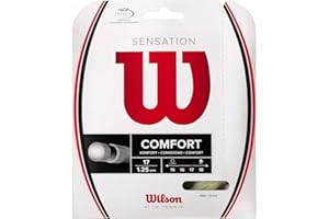 WILSON Bobine de Cordage pour Raquettes de Tennis, Sensation, Calibre 16 (1,30 mm), Vert Fluo, WR830180116