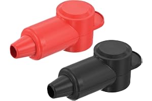 QUARKZMAN batteriklämskydd, 2 stycken silikonbatterier poskydd positivt negativ batteripolskydd batteri terminal covers L7.5