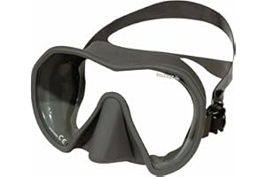 BEUCHAT Maxlux S - Maschera da snorkeling per apnea e caccia sottomarino , Grigio titanium, taglia unica