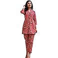 GRECIILOOKS Cotton Blend 3/4 Sleeve Stylish Co-Ord Set For Women | Ethnic Kurta Set For Women
