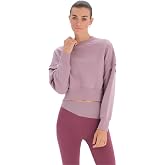 Dagi Kadın Kapıtone Crop Sweatshirt Pamuklu &Ouml;rme Lila