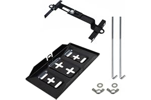 YOUNG WOLF Universal-Batteriehalter für Autobatterie, mit Klemmen, verstellbar, Metall, Batteriehalterung, Halterung, Kit