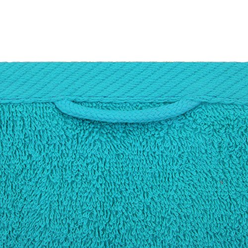 6 tlg. Handtuch / Duschtuch Set in vielen Farben – 4 Handtücher 50×100 cm – 2 Duschtücher 70×140 cm – Farbe türkis - 3