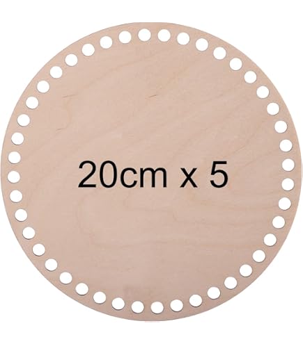 Lot De 4 Bases En Bois Pour Sacs Crochet/tricot - 15x25 Cm, épaisseur 3 Mm, Trous Pré-percés - 6