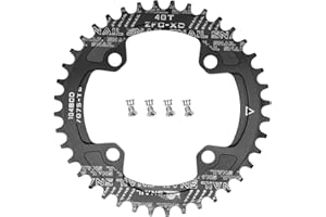 CYSKY Corona per Bici 104 BCD 30 Denti a 52 Denti Monocorona Stretta e Larga con Bulloni per Pignoni per Bici da Corsa, Bicicletta da Montagna, MTB, Ebike, Gravel