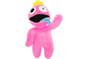 HODOFICE Rainbow Friends Plush Toy Pink Cute Plushies Stuffing for Soft Toys Stuffed Kawaii Animal Pillow Plushie Horror Plushy Christmas Halloween Funny Birthday Gifts for Kids and Game Fans 12 INCH
