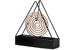 HANIUTTY Mückenspirale Mückenspulenhalter, Schwarz Dreieck mückenspirale Halter Kreativer Mückenspirale Halter, moskito spulenhalter Spiralhalter für Mückenspulen für Zuhause, Outdoor, Terrasse
