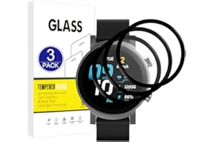 X-Dision [3 sztuki] ochraniacz ekranu kompatybilny z TicWatch E3, [odporny na zarysowania, wysoka rozdzielczość] [Zakrzywiona pełna pokrywa 3D] ochraniacz do TicWatch E3