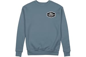 Surf Monkey Sudadera con Cuello Redondo Parches